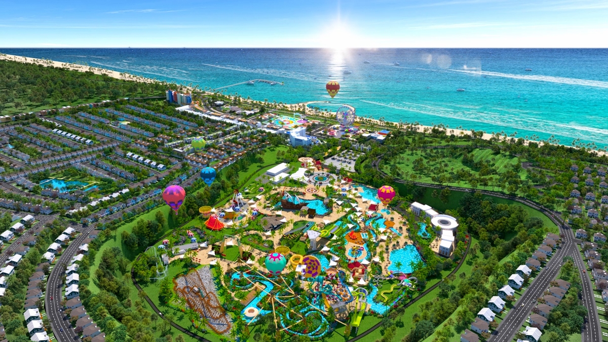 Phối cảnh Siêu thành phố Biển – Du lịch – Sức khỏe NovaWorld Phan Thiet 1,000 ha với vốn đầu tư lên đến 5 tỷ USD.