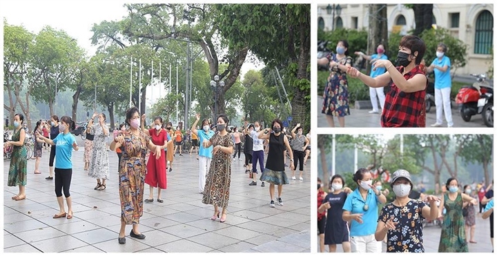 hanoians abide by anti-pandemic measures as outdoor activities resumed picture 5