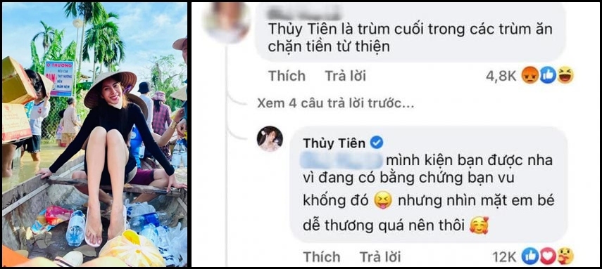 Chuyện showbiz: Ca sĩ Thủy Tiên đáp trả khi bị gọi là "trùm ăn chặn" tiền từ thiện