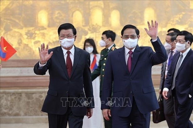 vietnamese, lao leaders agree on cooperation orientations picture 1