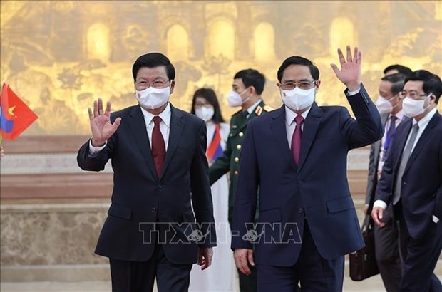 vietnamese, lao leaders agree on cooperation orientations picture 1 vietnamese, lao leaders agree on cooperation orientations picture 1