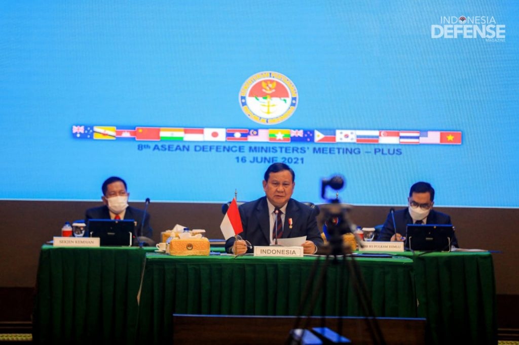 Bộ trưởng Quốc phòng Indonesia Prabowo Subianto tại Hội nghị ADMM+ lần thứ 8. Nguồn: Bộ Quốc phòng Indonesia