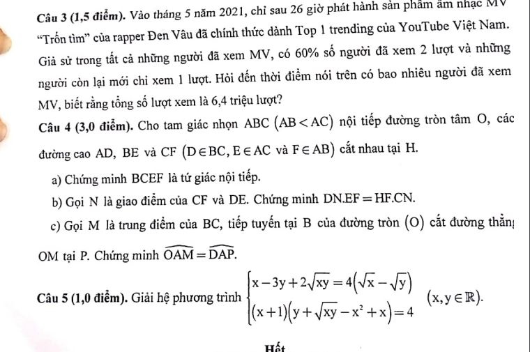 mv tron tim cua Den vau vao de thi toan lop 10 o nghe an hinh anh 2