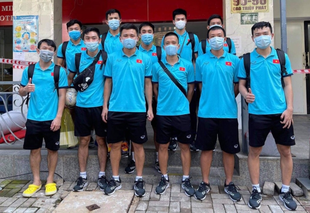 ĐT Futsal Việt Nam hoàn thành cách ly, trở về nhà tiếp tục theo dõi. (Ảnh: VFF)