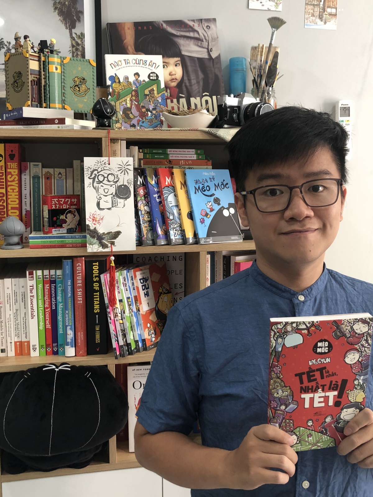 Chàng trai 9X Mèo Mốc (Đặng Quang Dũng) với cuốn truyện tranh "Tết là nhất, nhất là Tết!".