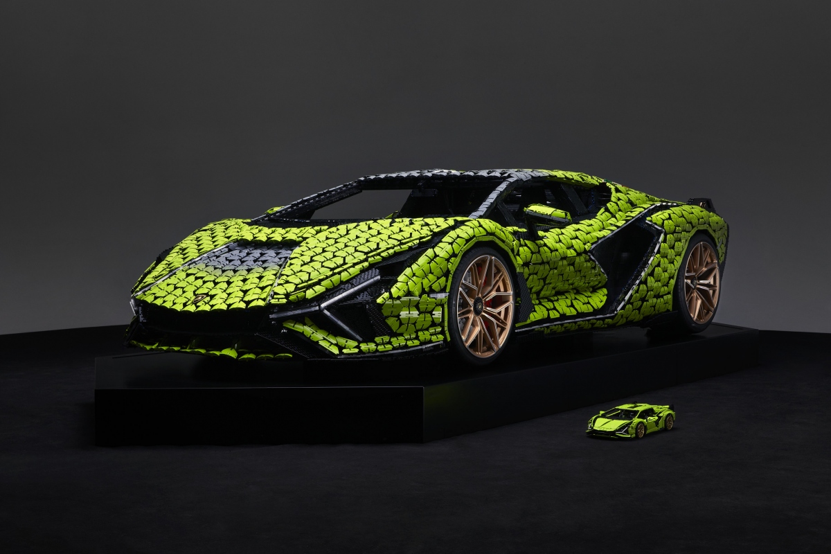 lego hop tac cung lamborghini ra mat mo hinh cua sieu pham sian fkp37 ti le that hinh anh 1