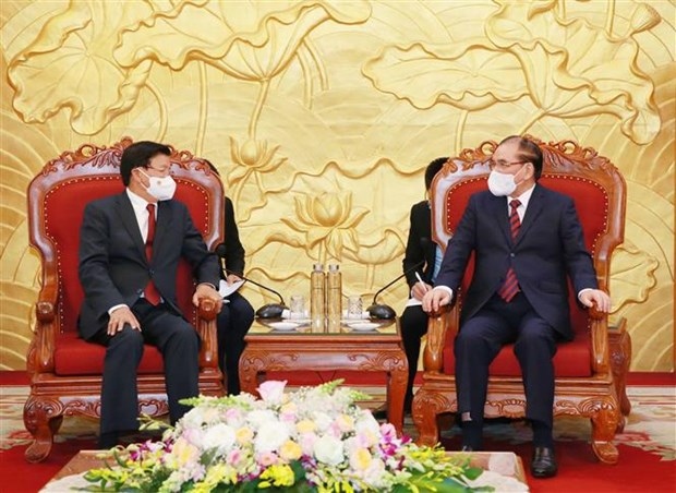 vietnamese, lao leaders agree on cooperation orientations picture 2