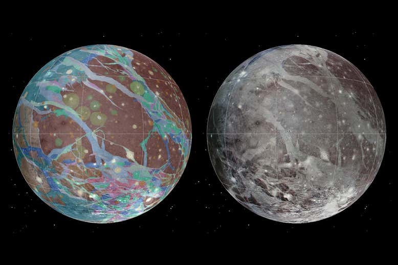 Tàu vũ trụ NASA lần đầu tiên đi qua Mặt trăng Ganymede của sao Mộc ...