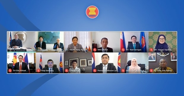 The 6th meeting of the ASEAN-Norway Joint Sectoral Cooperation Committee was held online on May 31 (Source: baoquocte.vn)