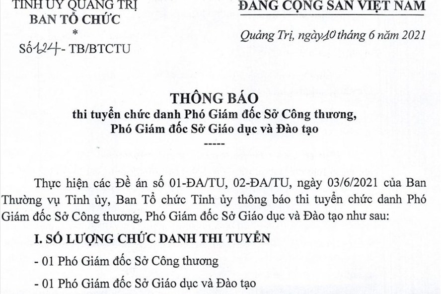 lan dau tien tinh quang tri thi tuyen chuc danh pho giam doc so hinh anh 1