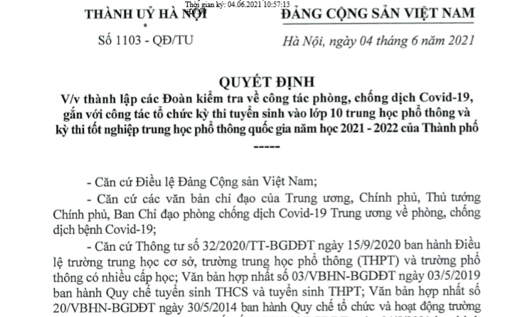 ha noi lap 15 doan kiem tra phong, chong covid-19 va ky thi lop 10 va tot nghiep thpt hinh anh 1