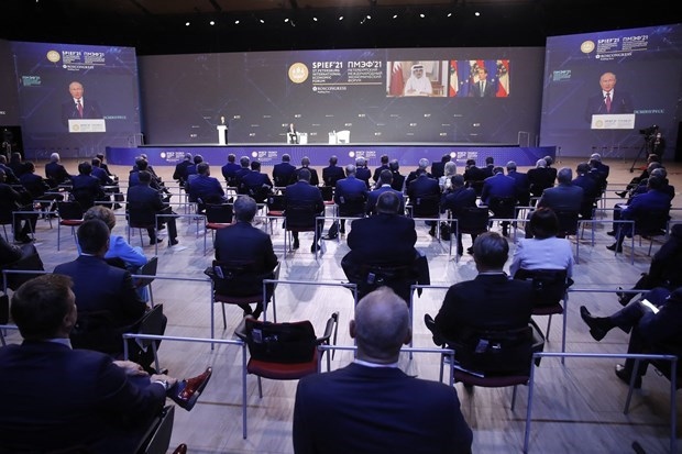 A plenary session of the St. Petersburg International Economic Forum (Photo: AFP/VNA)