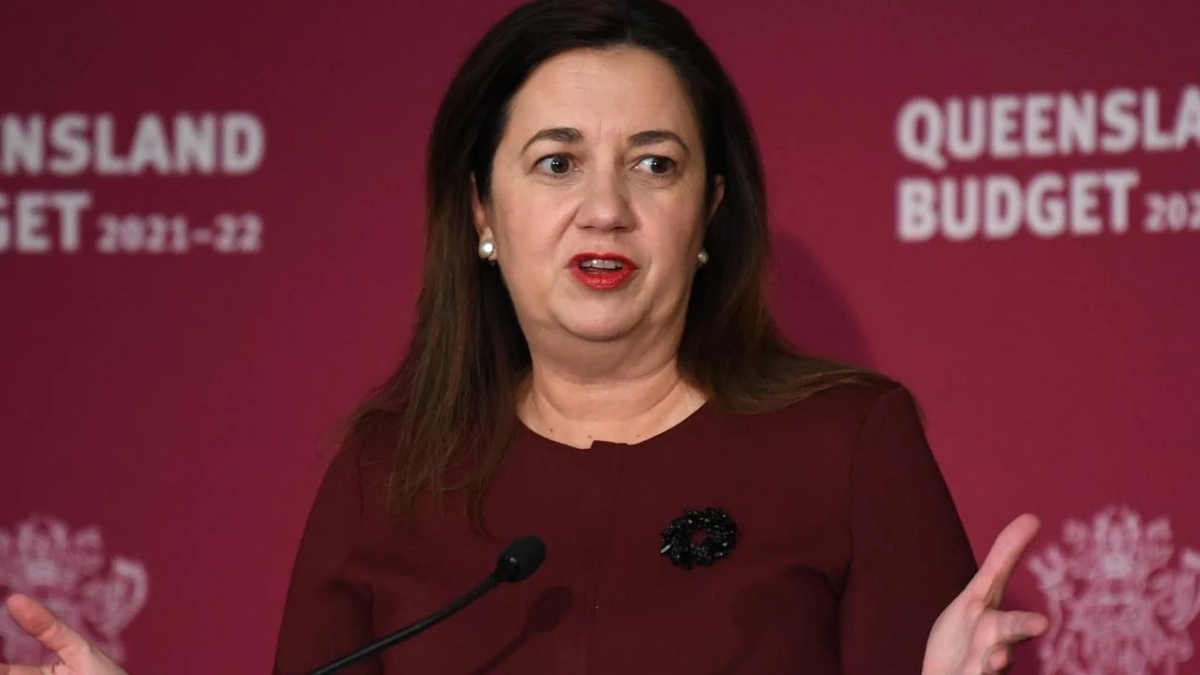 Thủ hiến bang Queensland Annastacia Palaszczuk thông báo về ca nhiễm biến thể Delta mới trong cộng đồng. Ảnh: Dan Peled.