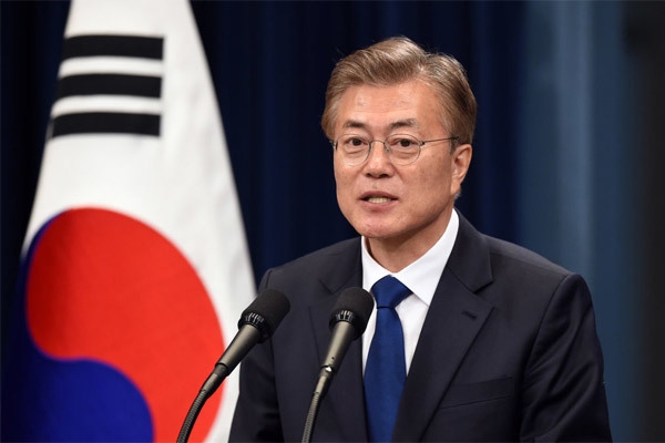 Tổng thống Hàn Quốc Moon Jae-in. Ảnh: Reuters