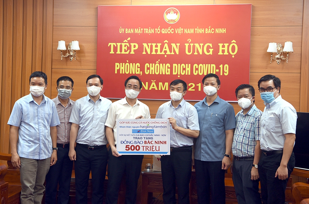 VOV và nhóm Hạt Giống Tâm Hồn trao 1 tỷ đồng giúp Bắc Ninh, Bắc Giang chống dịch