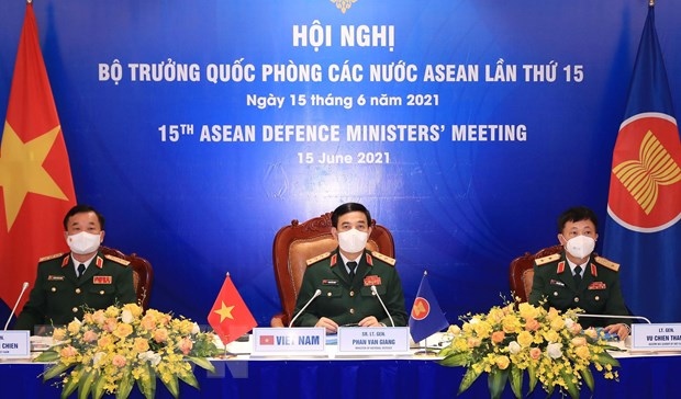 hoi nghi truc tuyen bo truong quoc phong cac nuoc asean lan thu 15 hinh anh 1