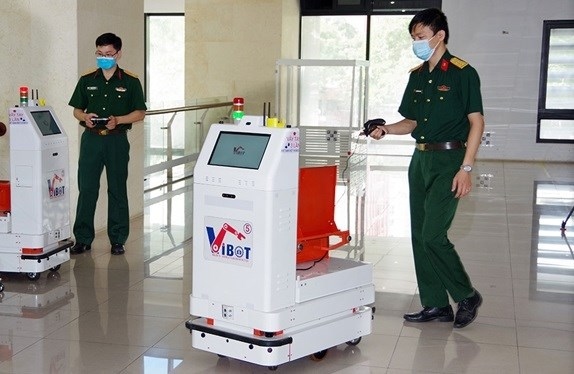 military-developed robot sent to bac giang to support covid-19 fight picture 1