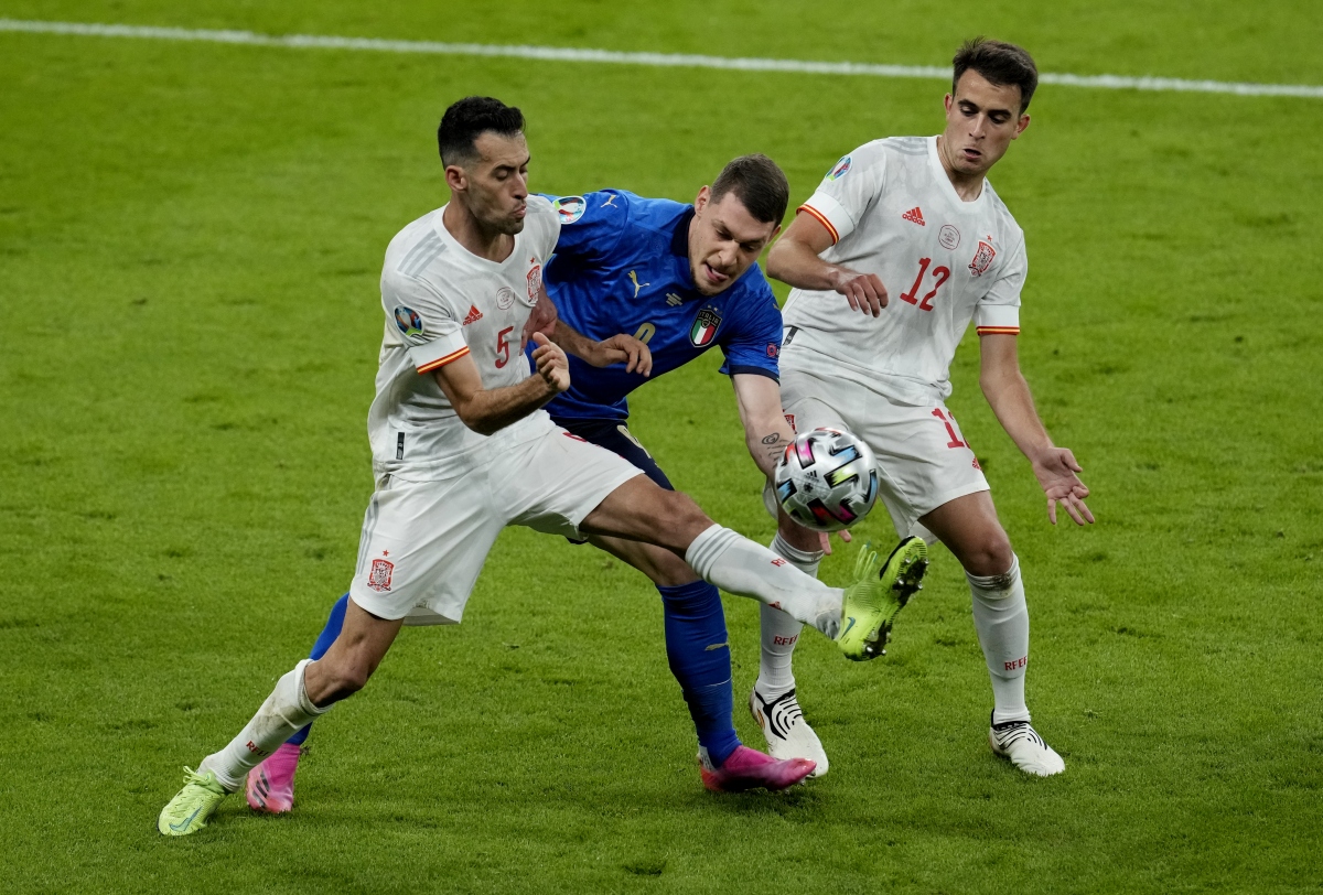 Tây Ban Nha kể từ khi vào vòng loại trực tiếp EURO 2021 đã phải thi đấu hiệp phụ tất cả 3 trận. (Ảnh: Reuters).