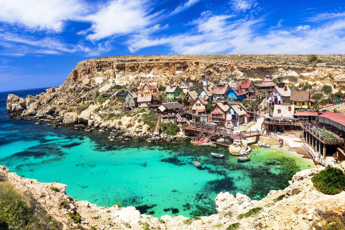 Another beautiful village to make the list is Popeye Village of Malta. “Abandoned not long after the filming of the 1980 musical Popeye which featured the late comedian Robin Williams, Popeye Village is now home to quaint, colorful clusters of wooden buildings, a company of actors and an array of fun activities to do,” says the magazine. (Photo:leoks / shutterstock.com)