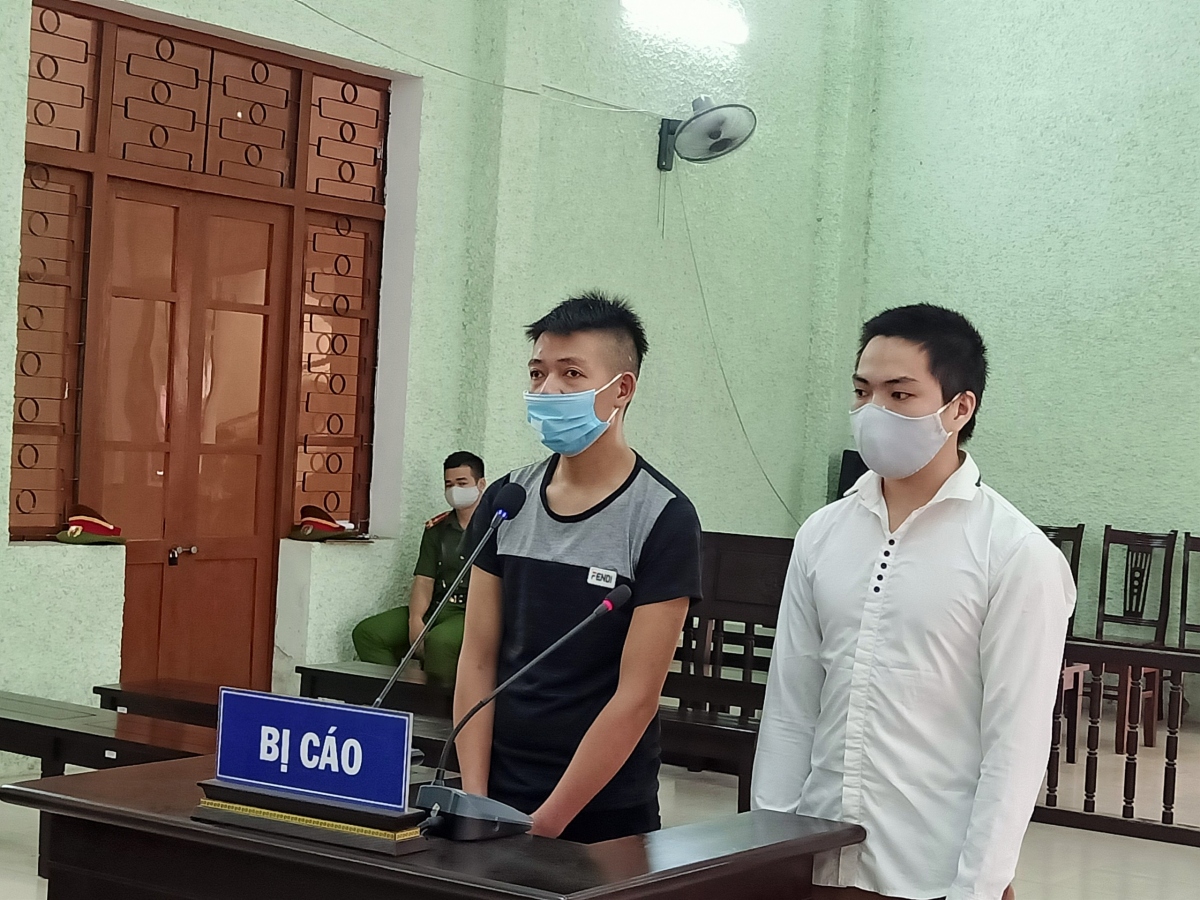 2 đối tượng Mà Văn Thông và Mà Văn Linh tại phiên xét xử