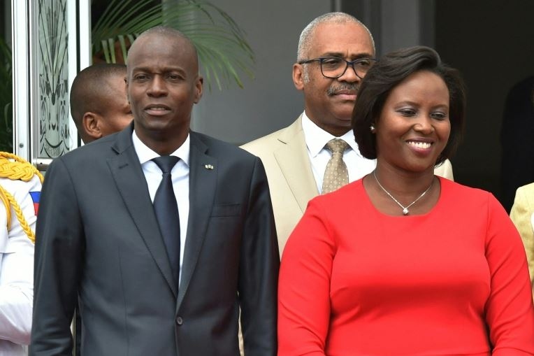 Tổng thống Haiti và phu nhân. Ảnh: AFP