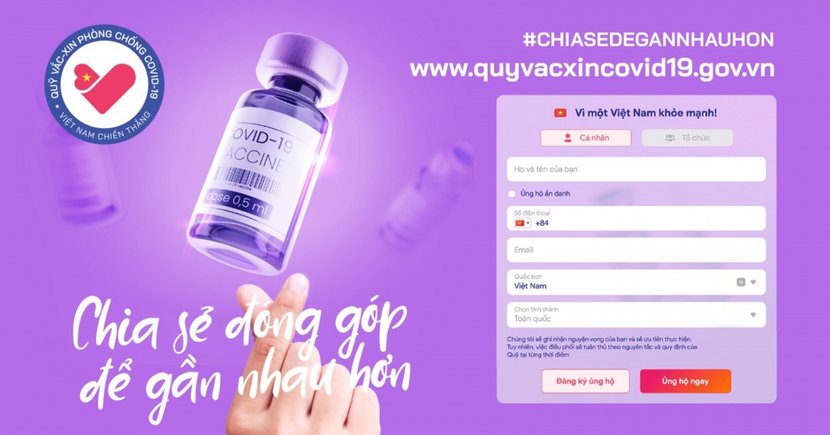 Dong long cung ung ho quy vaccine qua website chinh thuc hinh anh 2
