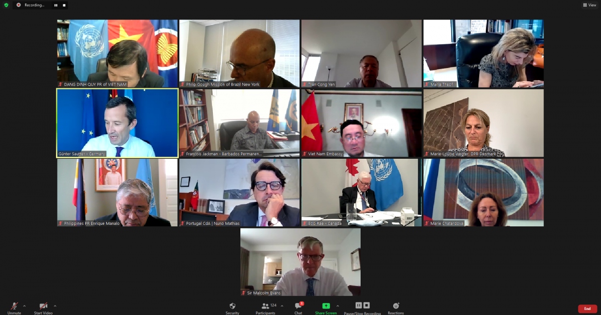 Hội nghị trực tuyến Nhóm bạn bè của UNCLOS.