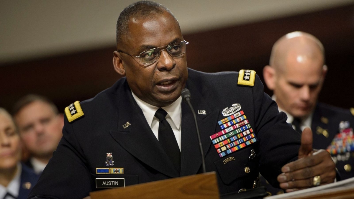 US Defence Secretary Lloyd Austin. (Image: Getty Images)