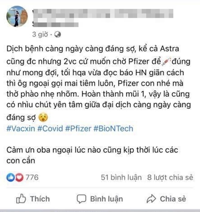 bo y te de nghi bv huu nghi giai trinh viec hoa khoi khoe tiem vaccine covid-19 hinh anh 1