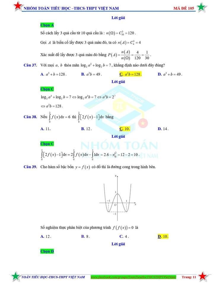 huong dan giai chi tiet va dap an mon toan tot nghiep thpt 2021 hinh anh 11