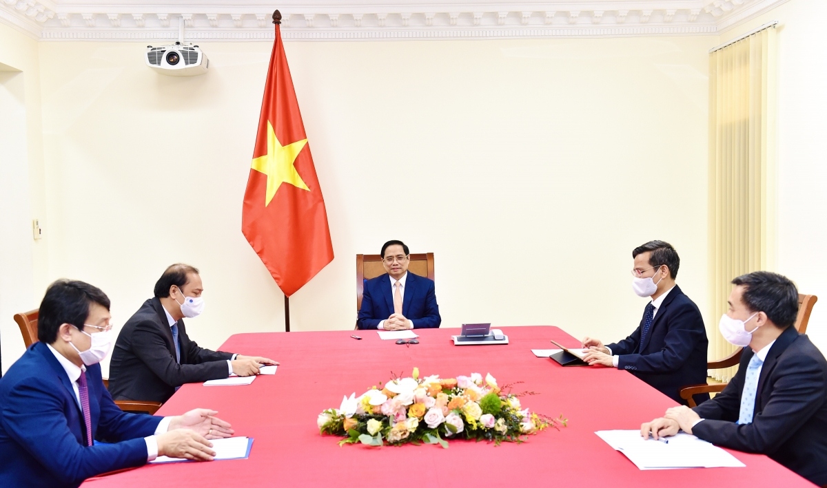 Prime Minister Pham Minh Chinh holds phone talks his Cuban counterpart  Manuel Marrero Cruz  (Photo: VGP)