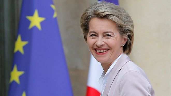 Chủ tịch Ủy ban châu Âu, bà Ursula von der Leyen.