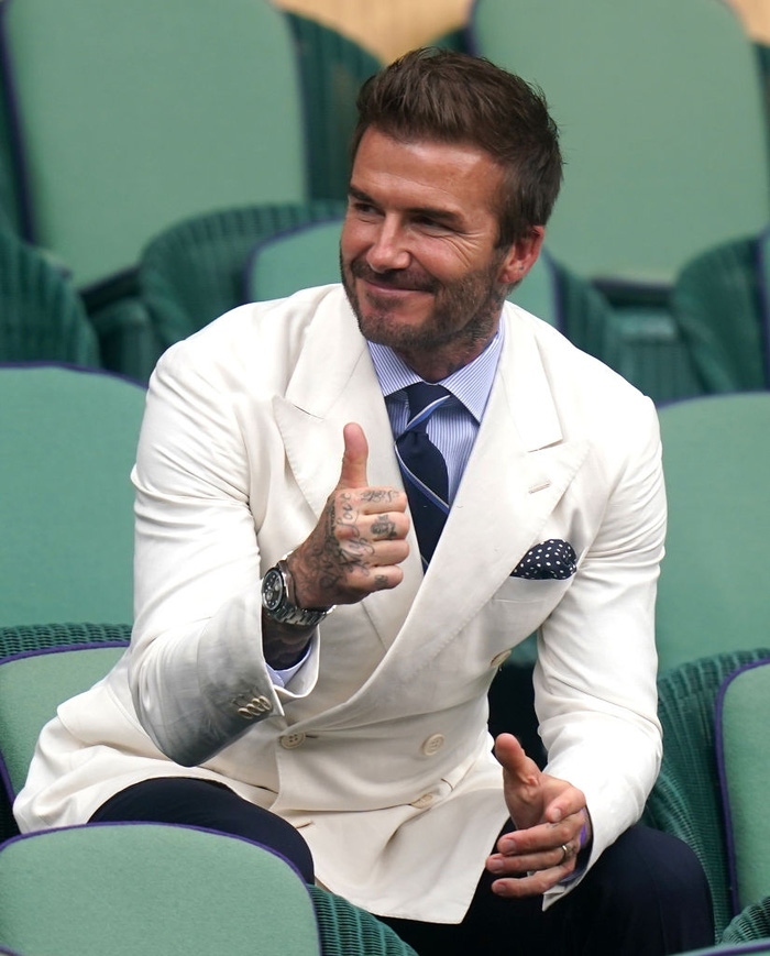 Euro 2020: David Beckham and son Romeo are lookalikes in matching suits as  Victoria posts England throwback | The Sun