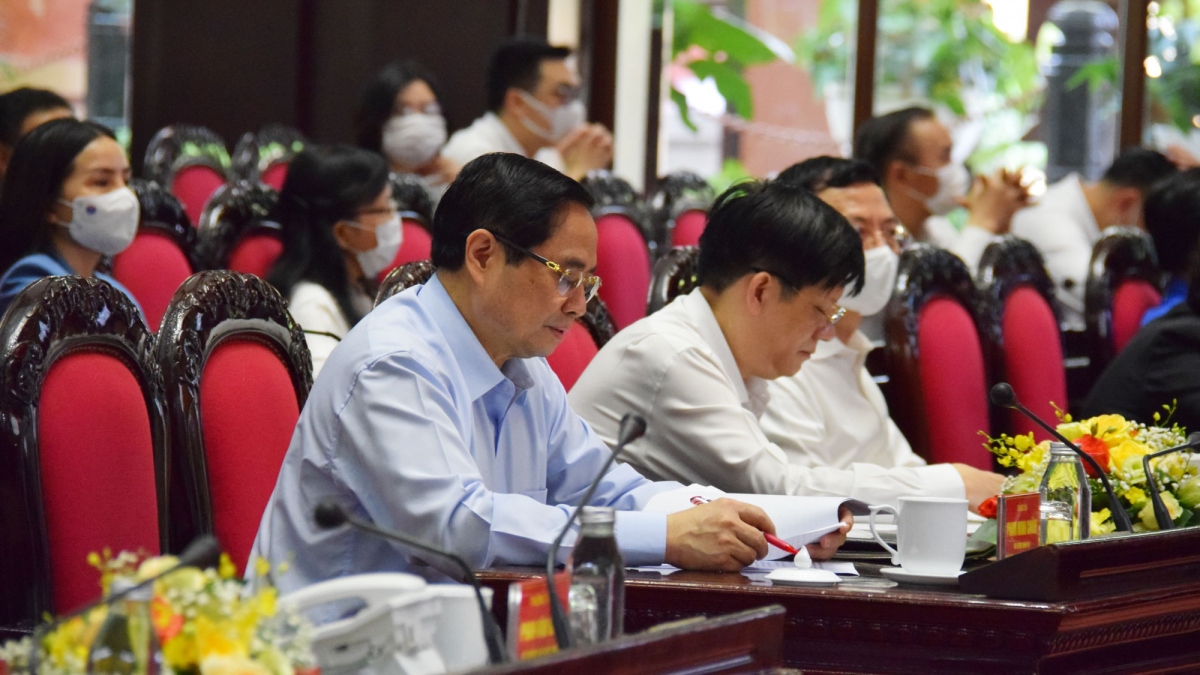 Thủ tướng Phạm Minh Chính cùng các đại biểu tại Lễ phát động
