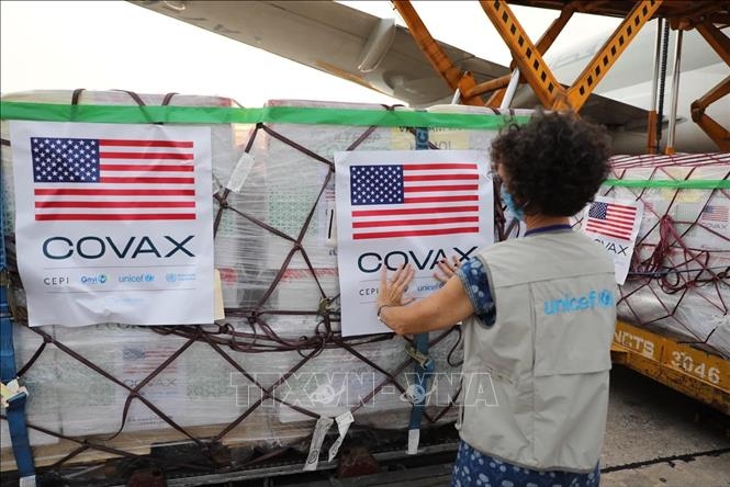 The initial batch to arrival at Noi Bai International Airport is part of a wider commitment of 80 million COVID-19 vaccine doses pledged by US President Joe Biden which will be shared throughout the world.