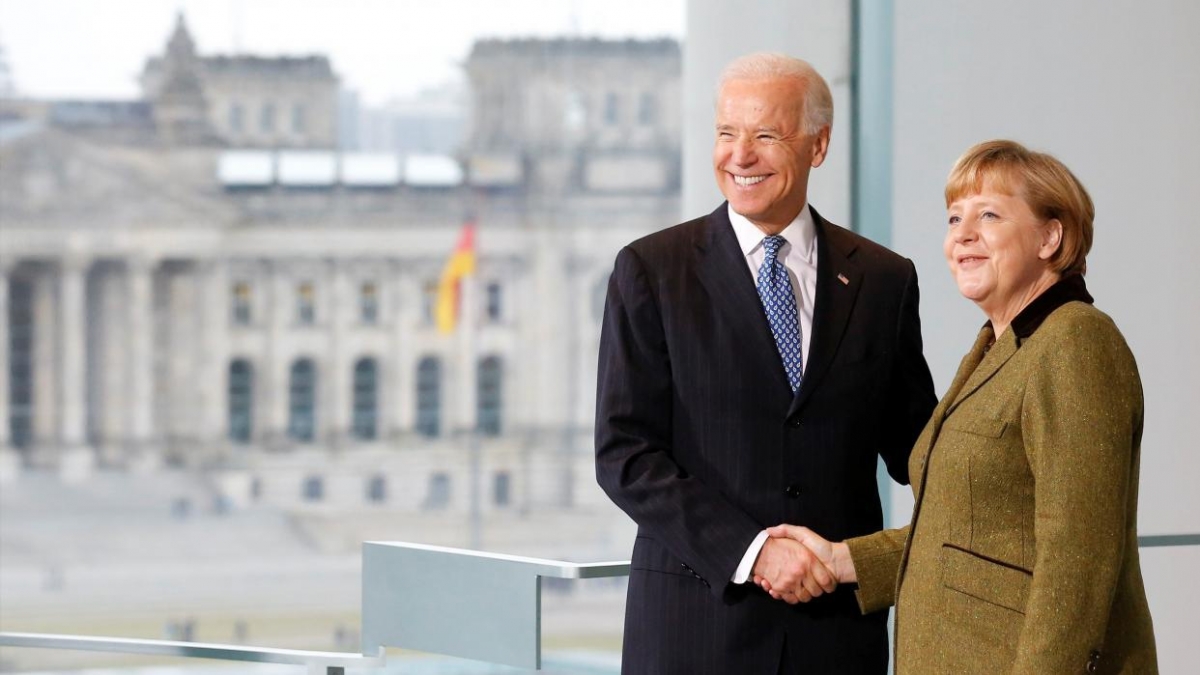 Tổng thống Biden và Thủ tướng Merkel. (Ảnh minh họa: Reuters)