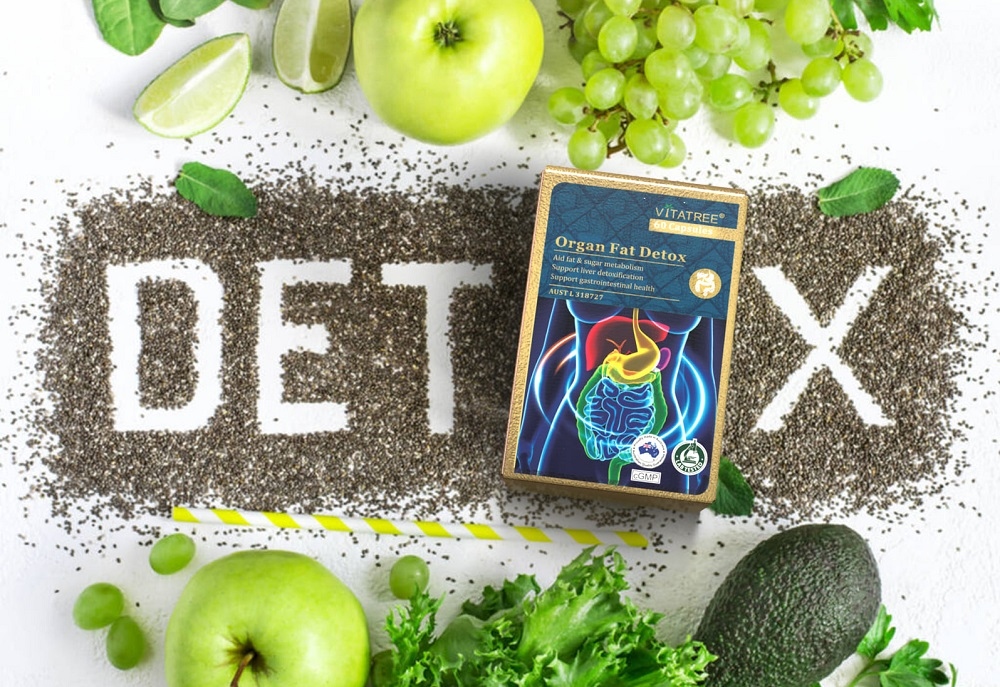 Sản phẩm thực phẩm bảo vệ sức khỏe Organ Fat Detox thuộc thương hiệu Vitatree của Úc có công dụng giảm mỡ máu, tăng cường chuyển hóa chất béo.