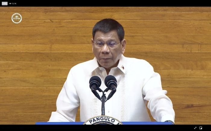 Tổng thống Duterte có bài diễn văn quốc gia cuối cùng trước khi rời nhiệm sở. Nguồn: Philstar