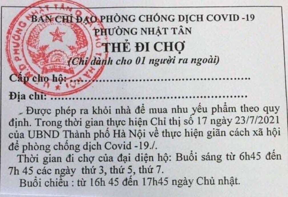 phuong nhat tan ha noi ap dung the di cho hinh anh 1