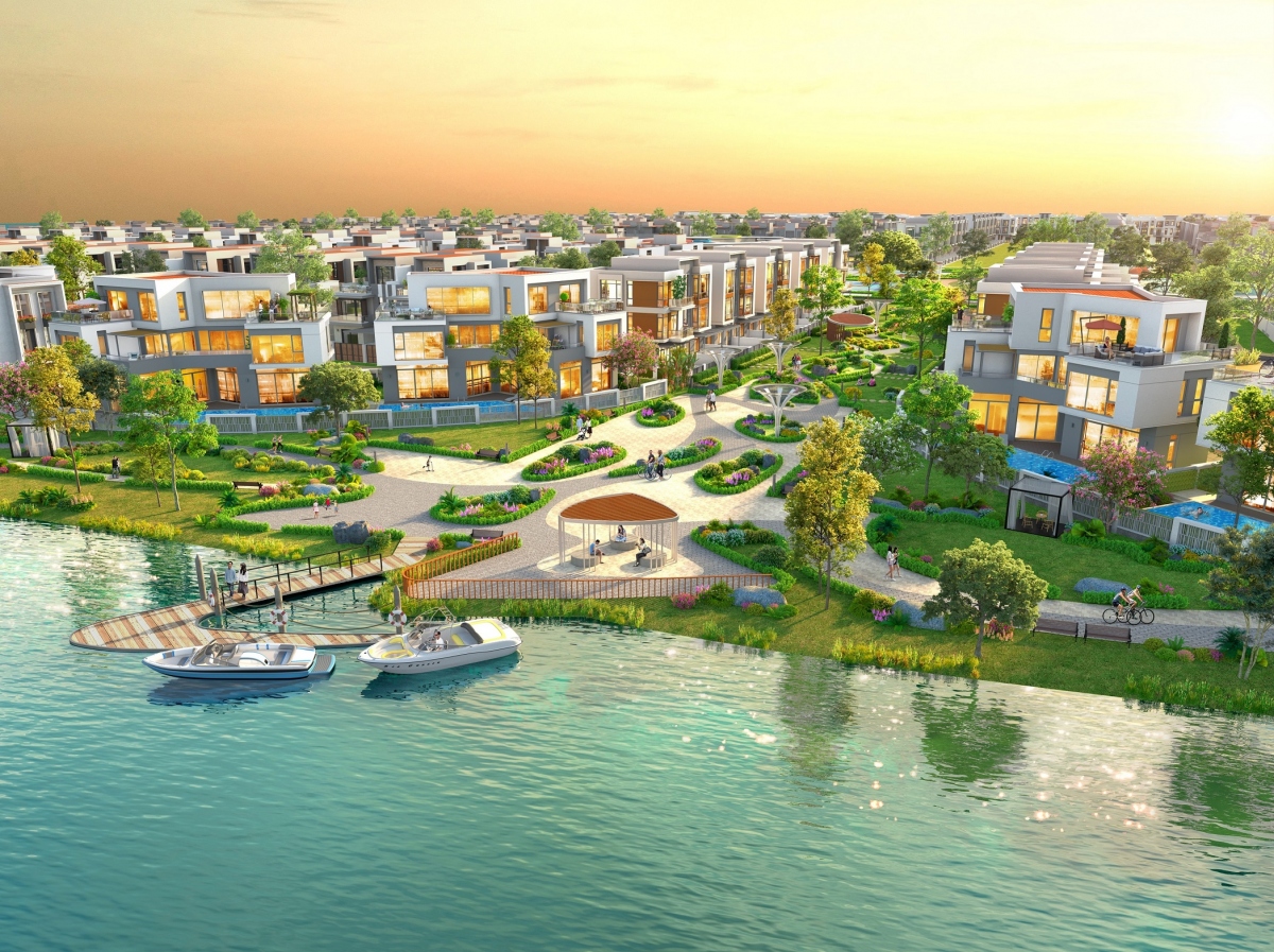 Không gian sống tiện nghi giữa thiên nhiên, sông nước tại đảo Phượng Hoàng, Aqua City.