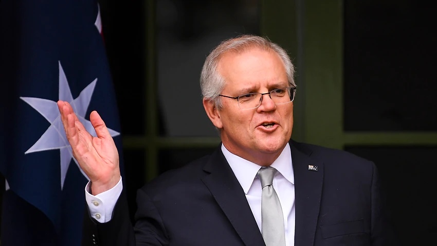 Thủ tướng Australia, ông Scott Morrison phát biểu trước báo chí. Ảnh: AAP.