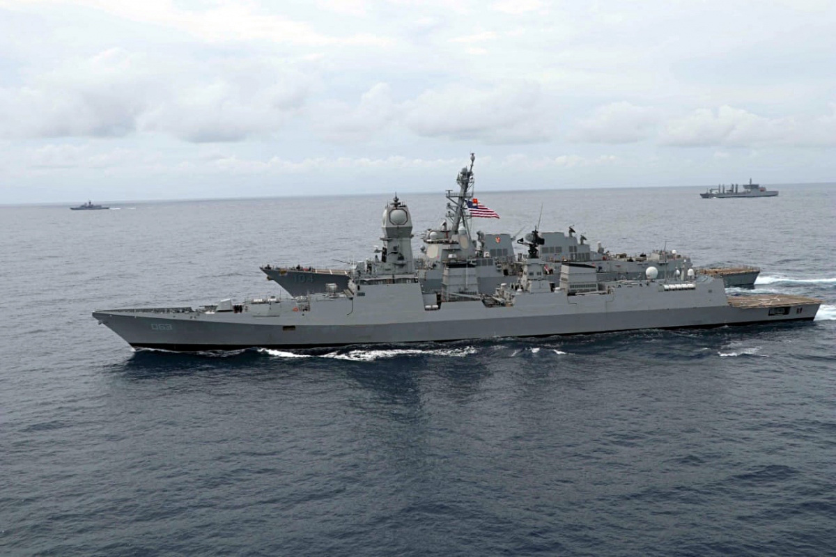 Các tàu chiến của Hải quân Mỹ, Ấn Độ, Australia và Nhật Bản tham gia Malabar-20 tại vùng biển Arab năm 2020 (ANI)