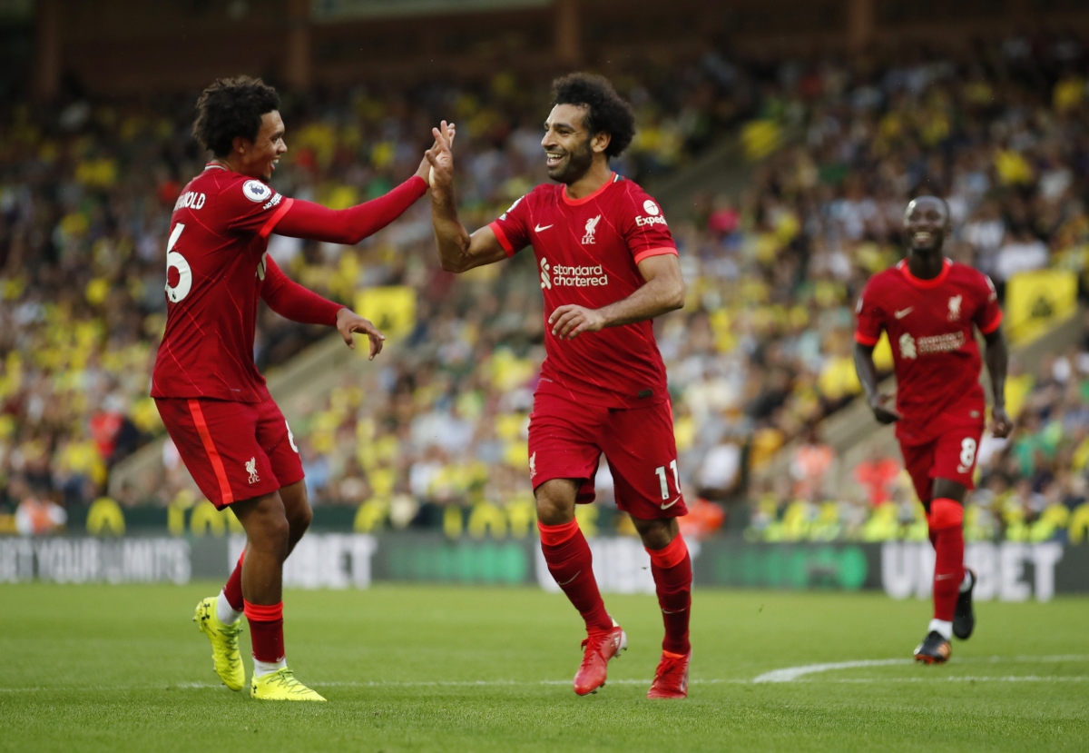 Salah đi vào lịch sử Ngoại hạng Anh, Liverpool thắng 3 sao trên sân Norwich