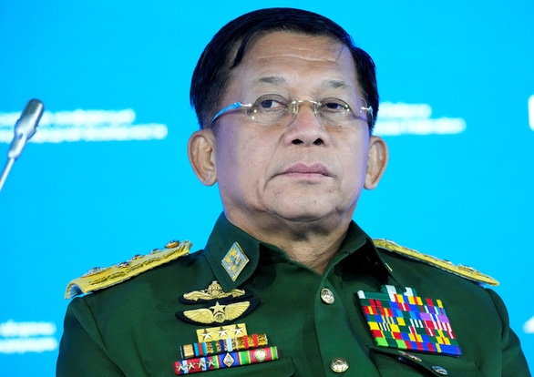 Thống tướng Myanmar Min Aung Hlaing - Ảnh: REUTERS