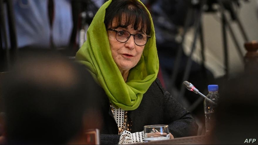 Đặc phái viên Liên Hợp Quốc tại Afghanistan Deborah Lyons. Ảnh: AFP