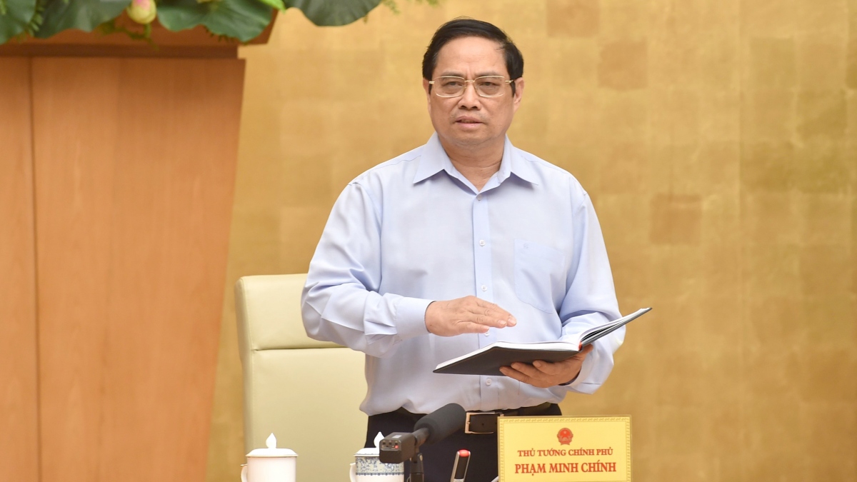 Thủ tướng Phạm Minh Chính phát biểu tại buổi làm việc
