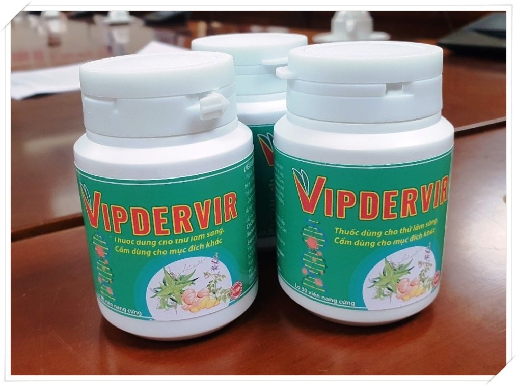 Sản phẩm thử nghiệm điều trị Covid-19 VIPDERVIR của Viện Hàn lâm KHCN Việt Nam (Nguồn: Viện Hàn lâm KHCN Việt Nam)
