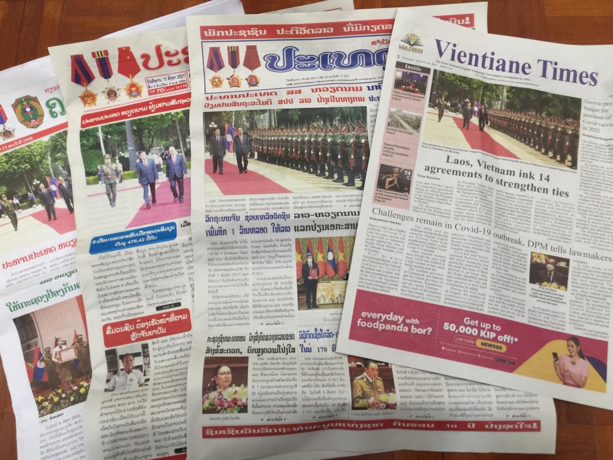lao media highlights success of visit by vietnamese state leader picture 1