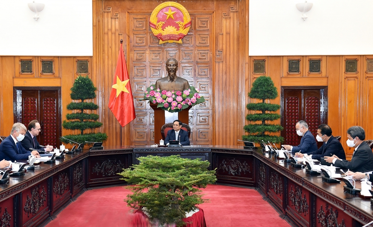 PM Pham Minh Chinh affirms Vietnam's readiness to create favourable conditions for foreign investors, including those from Russia - (Photo: VGP)