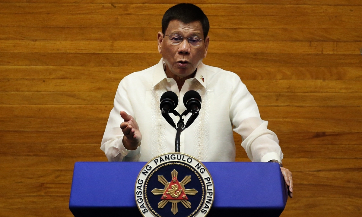 Tổng thống Philippines Rodrigo Duterte. Ảnh: AFP